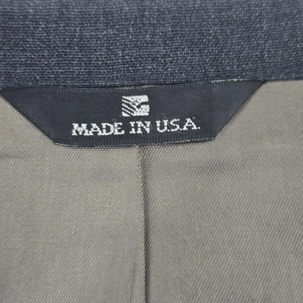 Polo University Club Ralph Lauren Blazer Mens 46 Charcoal Gray Virgin Wool USA